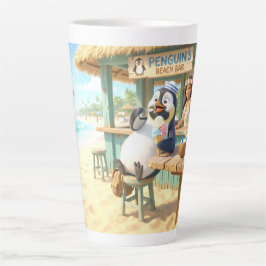 ペンギンのビーチバー カフェラテマグ