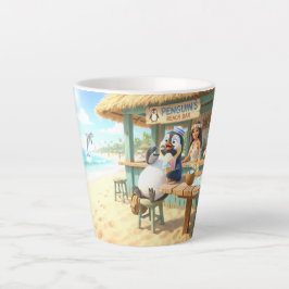 ペンギンのビーチバー カフェラテマグ