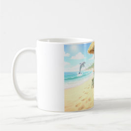 ペンギンのビーチバー コーヒーマグカップ