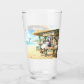 ペンギンのビーチバー タンブラーグラス (裏面)