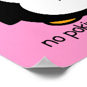 ペンギンのピンクノポーキング ポスター (角)