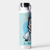 ペンギンのフィジカル・ドクター向けのかわいいセラピスト ウォーターボトル (正面)