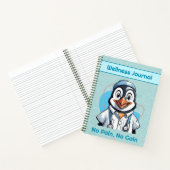 ペンギンのフィジカル・ドクター向けのかわいいセラピスト ノートブック (内部)