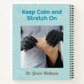 ペンギンのフィジカル・ドクター向けのかわいいセラピスト ノートブック (裏面)