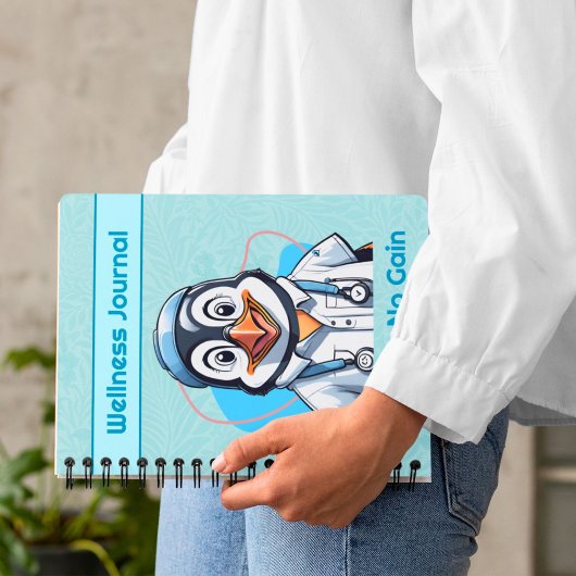 ペンギンのフィジカル・ドクター向けのかわいいセラピスト ノートブック