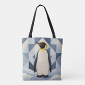 ペンギンのフェイクキルト トートバッグ (裏面)