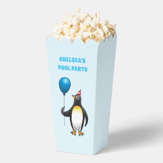 ペンギンのプール誕生日 フェイバーボックス (はじけた状態)