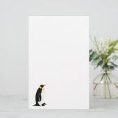 ペンギンのベビー 便箋 (スタンド正面)