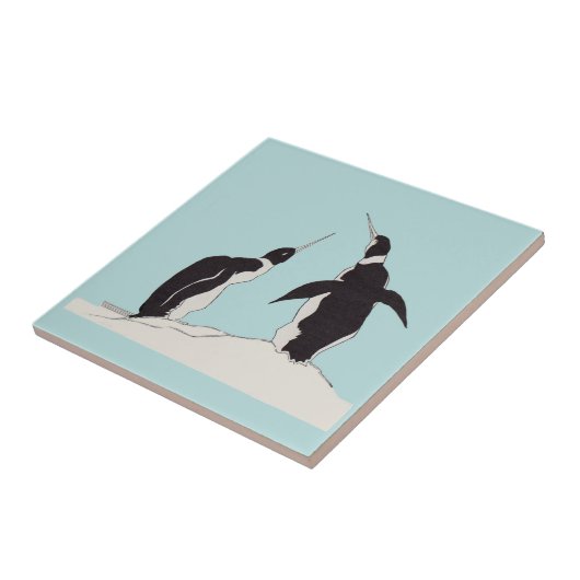 ペンギンのペア タイル (側面)