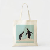 ペンギンのペア トートバッグ (正面)
