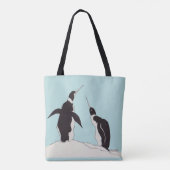 ペンギンのペア トートバッグ (裏面)