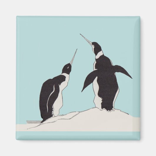 ペンギンのペア マグネット (正面)