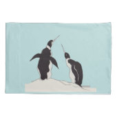 ペンギンのペア 枕カバー (裏面)