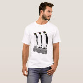 ペンギンのペンギンが人間のスカルに Tシャツ (正面フル)