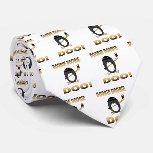 ペンギンのホッケーのタイ ネクタイ (ロール)