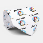 ペンギンのホッケーのTシャツおよびギフト ネクタイ (ロール)