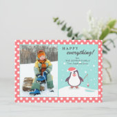 ペンギンのホリデーフォトカード シーズンカード (スタンド正面)