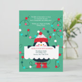 ペンギンのホリデー引越しグリーティングカード シーズンカード (スタンド正面)