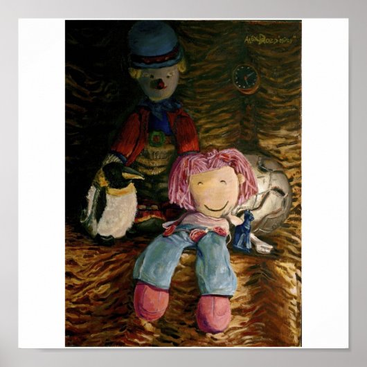 ペンギンのポスターの横に ポスター (正面)