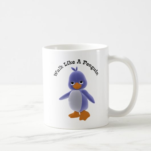 ペンギンのマグのような歩行 コーヒーマグカップ (右)