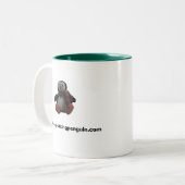 ペンギンのマグを置くこと ツートーンマグカップ (正面左)