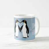 ペンギンのマグ-カップルのための完全な冬のマグ コーヒーマグカップ (正面右)