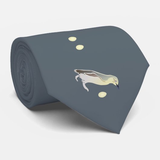 ペンギンのモールス符号のタイ ネクタイ (ロール)