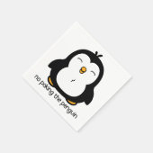 ペンギンのユーモアを口にしないで スタンダードカクテルナプキン (角)