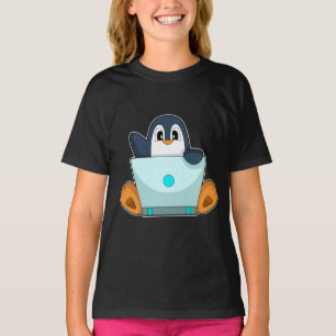 ペンギンのラップトップ Tシャツ