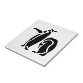 ペンギンのヴィンテージの木製の版木、銅版、版画 タイル (側面)