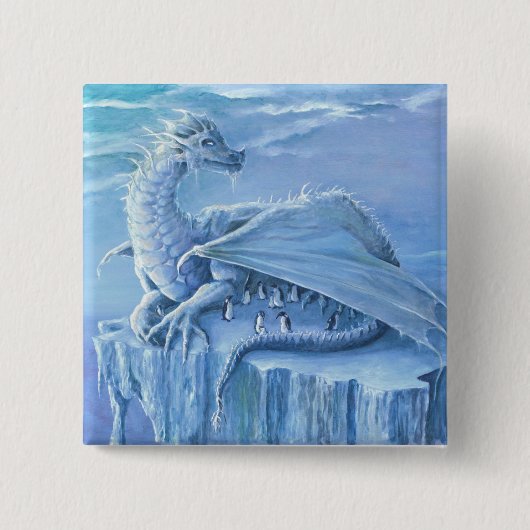 ペンギンの保護装置ボタン 缶バッジ (正面)