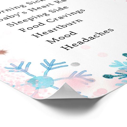 ペンギンの冬のジェンダーが旧妻の物語のサインを明らかにする ポスター (角)