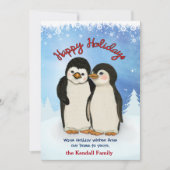 ペンギンの冬の挨拶 シーズンカード (正面)