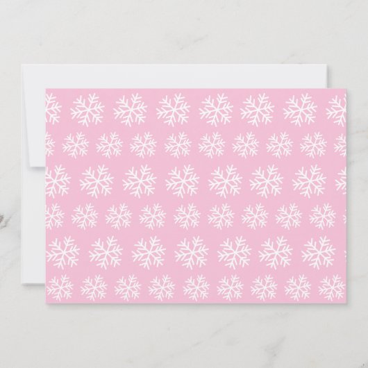 ペンギンの冬のONEderlandの誕生日の招待状 招待状 (裏面)