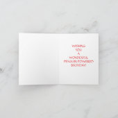 ペンギンの動力を使った誕生日カード シーズンカード (内部)