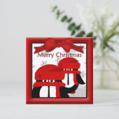 ペンギンの友人のクリスマスグリーティング シーズンカード (スタンド正面)