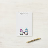 ペンギンの友人の後it®ノート ポストイット (デスク上)