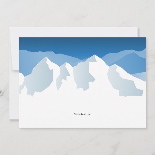 ペンギンの友人 招待状 (裏面)