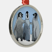 ペンギンの友達 メタルオーナメント (右)