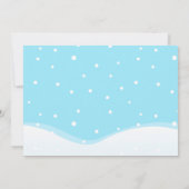 ペンギンの双子誕生日招待状（男の子/女の子） 招待状 (裏面)