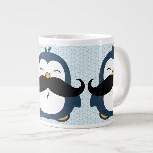 ペンギンの口ひげのトレンドパターン ジャンボコーヒーマグカップ