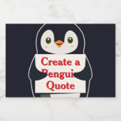ペンギンの名言を作成 フードラベル (シングルラベル)