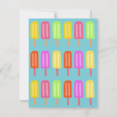 ペンギンの夏のパーティー（アイスポップ付き） 招待状 (裏面)