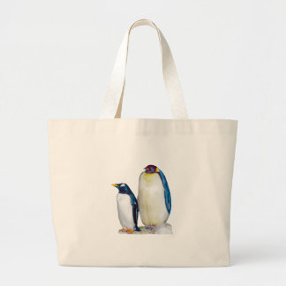 ペンギンの大きいキャンバスのトート ラージトートバッグ
