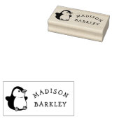 ペンギンの子どもたちの愛らしい名前 ラバースタンプ (押印)