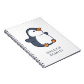 ペンギンの子どもたちの愛らしい ノートブック (右側)