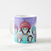 ペンギンの家族のホリデーマグ コーヒーマグカップ (正面左)