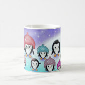 ペンギンの家族のホリデーマグ コーヒーマグカップ (中央)