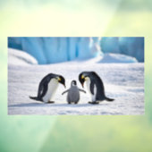 ペンギンの家族の窓が引っ張る ウィンドウサイン (シート3)