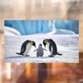 ペンギンの家族の窓が引っ張る ウィンドウサイン (シート2)